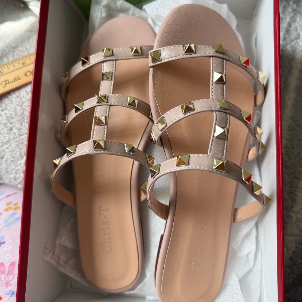 Nude Sandals size 7.5 Women's